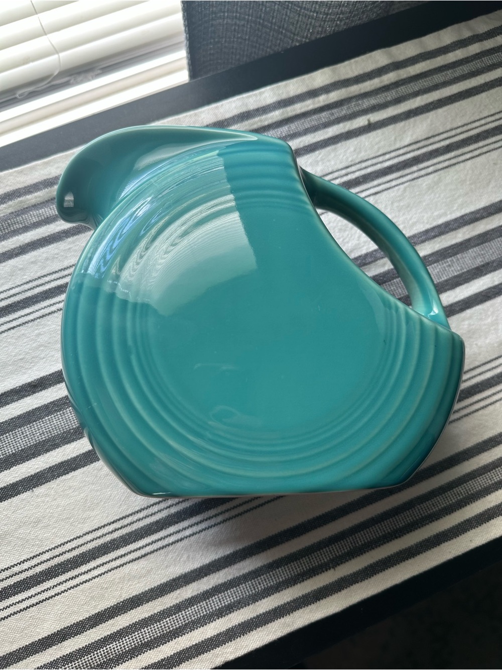 Fiestaware Turquoise Pitcher